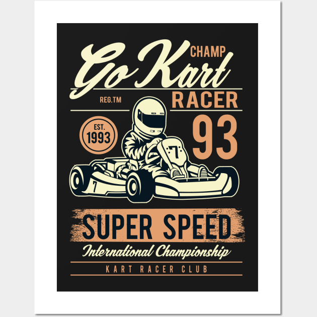 Go Kart Wall Art by PaunLiviu